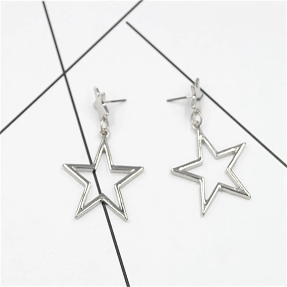 Stud  Star Earrings - Picture 2 of 4